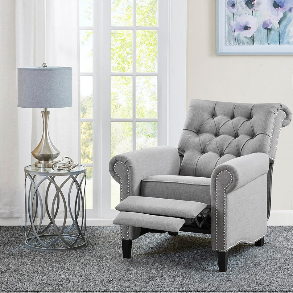 Aidan Push Back Recliner - Grey