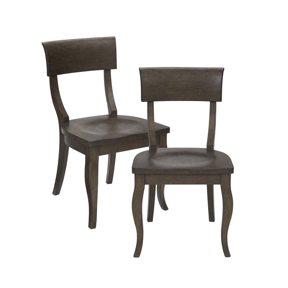 Harbor House Korina Chair Cabriolet (set of 2) - Charocal Slate 