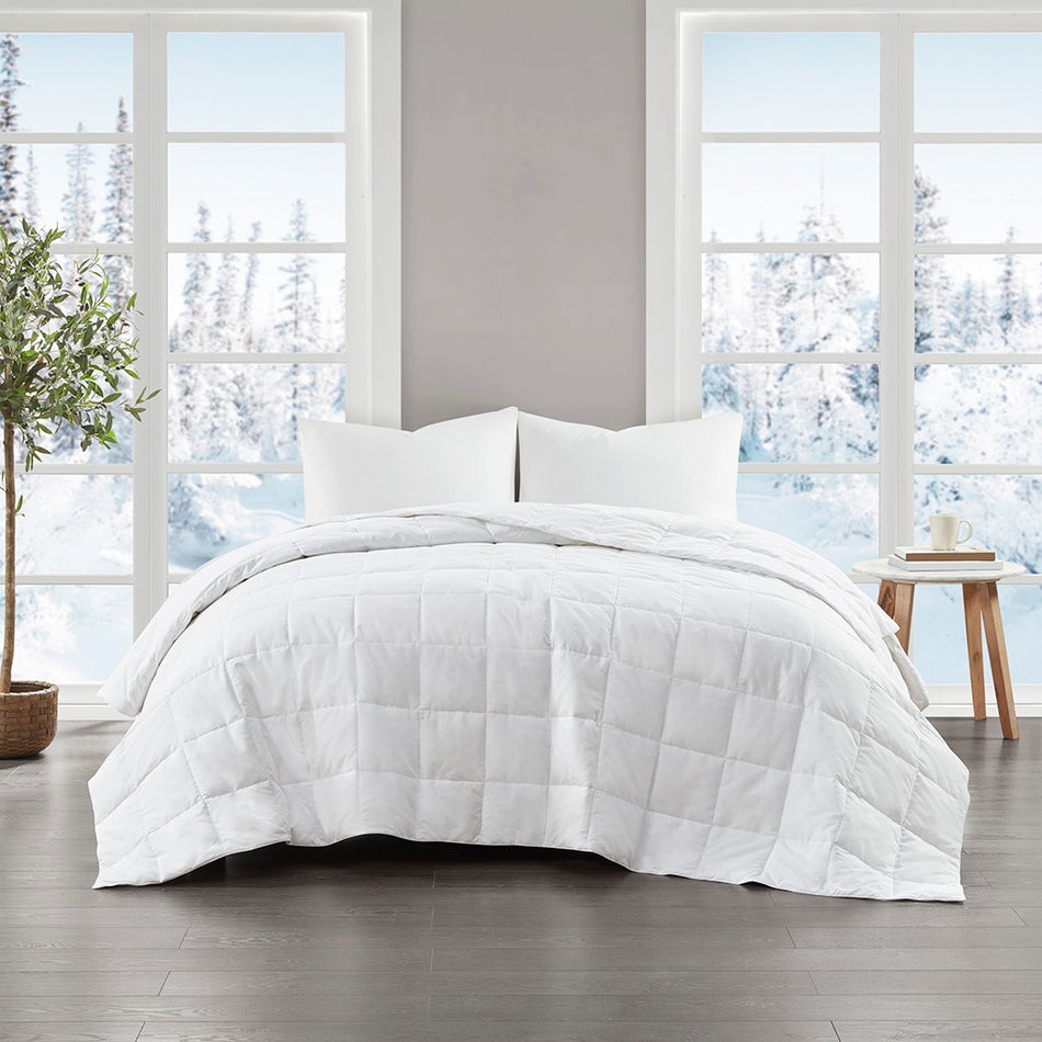 True North by Sleep Philosophy Four Seasons Goose Feather and Down Filling All Seasons Blanket - White - Twin Size