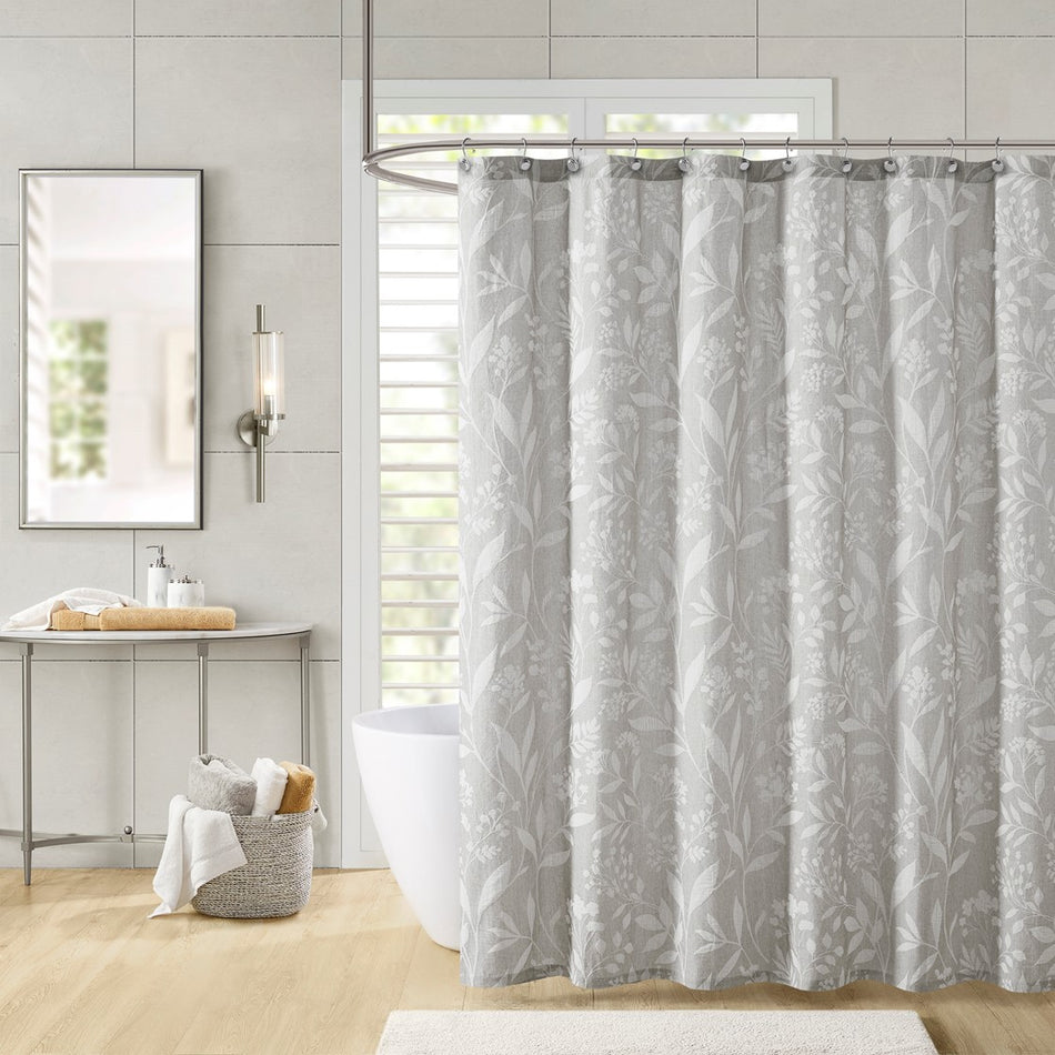 Croscill Home Winslow Floral Shower Curtain - Taupe  - One Size Shop Online & Save - ExpressHomeDirect.com