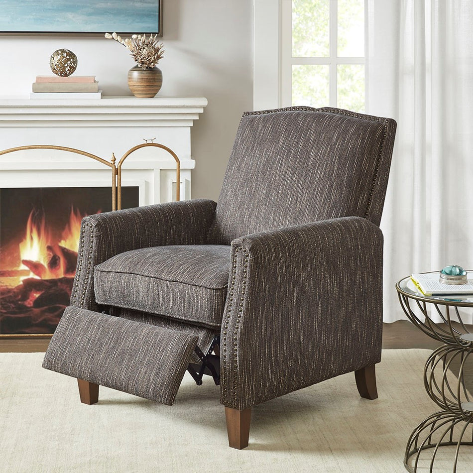 Madison Park Wells Push Back Recliner - Brown Multi