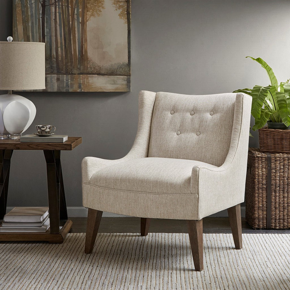 Madison Park Malabar Accent Chair - Cream 
