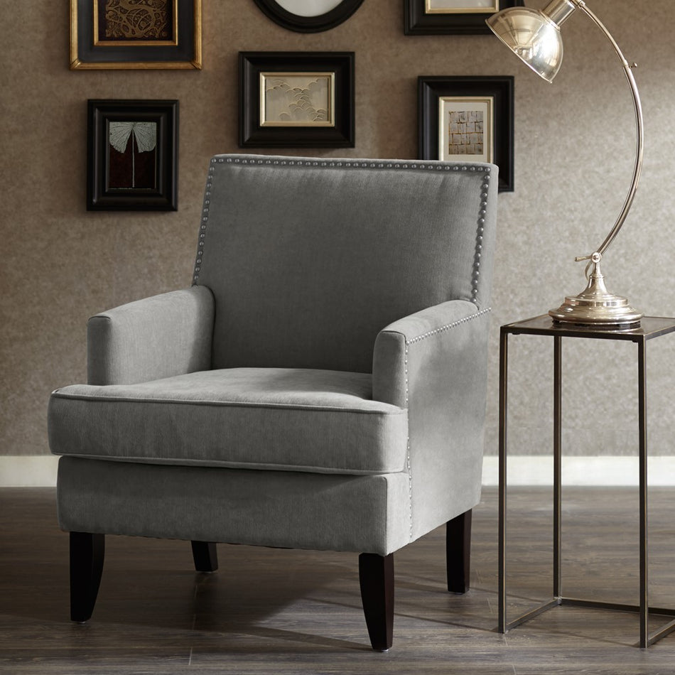 Madison Park Colton Track Arm Club Chair - Grey