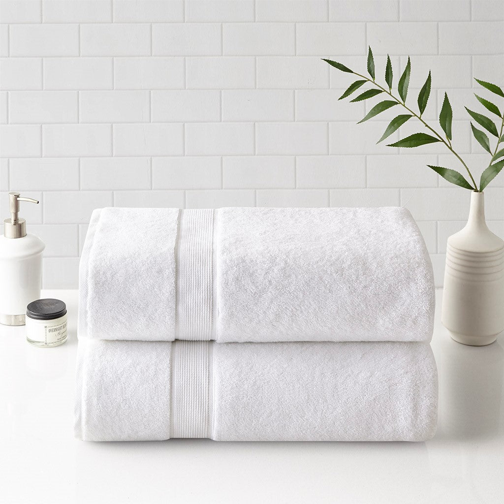 Home Essence 800gsm 100% Cotton Bath Sheet Antimicrobial 2 Piece Set, Aqua,  34x68