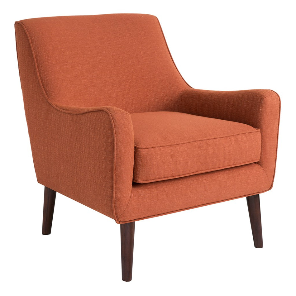 Oxford Mid-Century Accent Chair - Burnt Orange