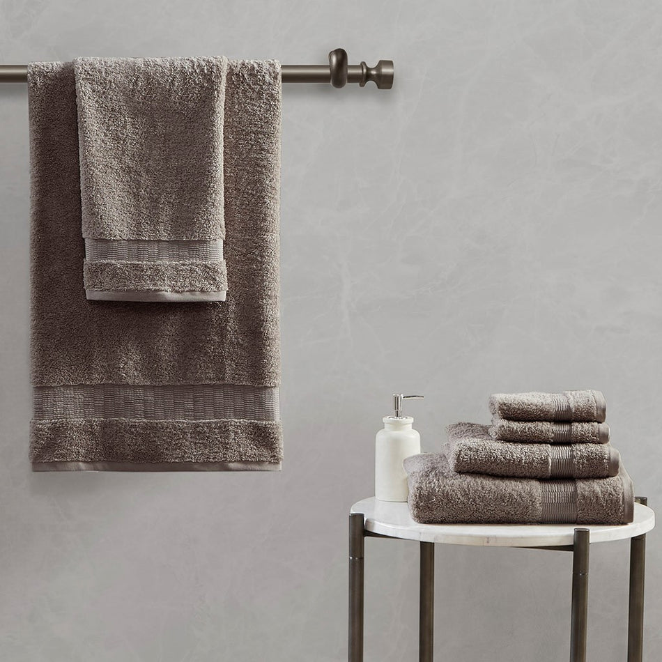 Madison Park Signature Luxor 100% Egyptian Cotton 6 Piece Towel Set - Taupe