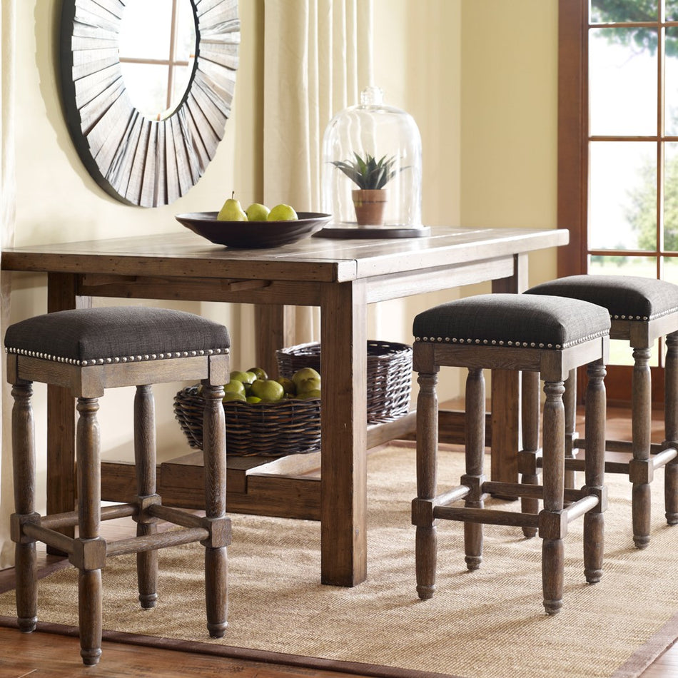Madison Park Cirque Counter Stool Set of 2 - Grey