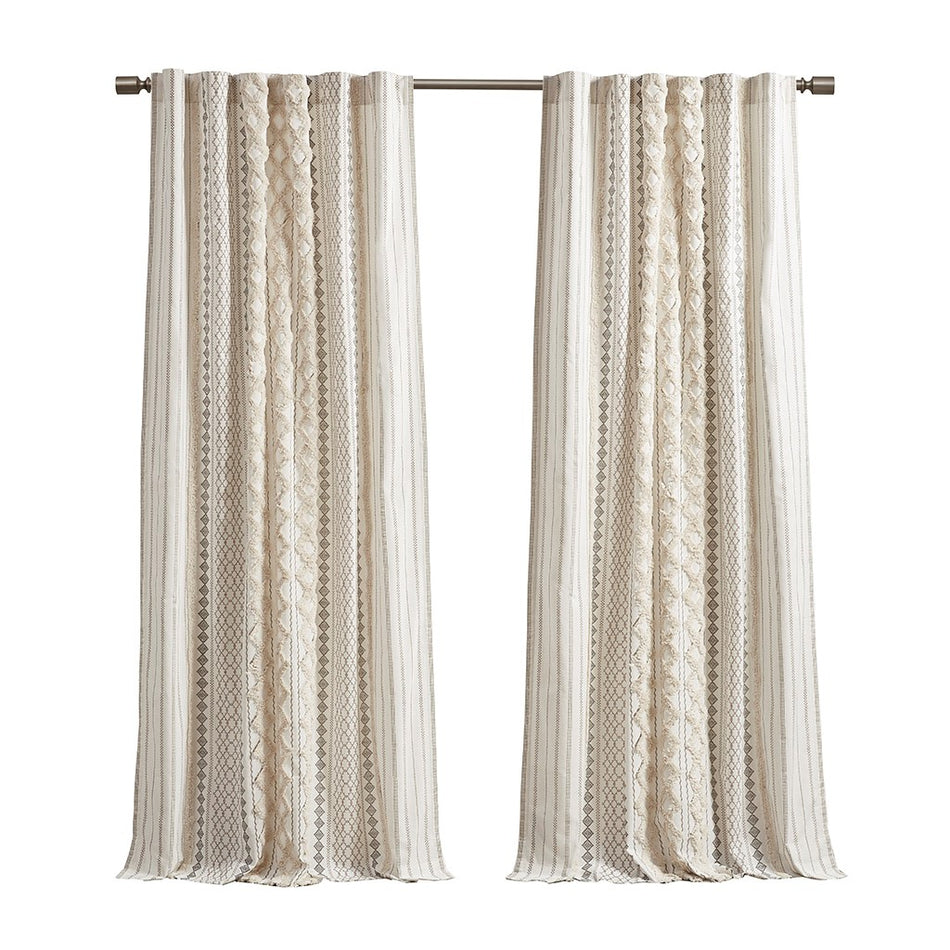 Winslow Floral Curtain Panel (Single) - Linen - 52x96"