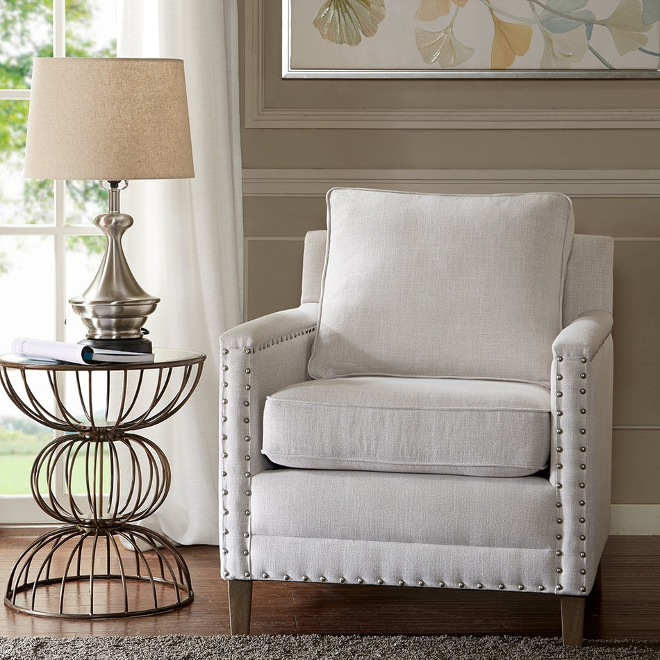 Madison Park Cheshire Accent Chair - Grey Multi / Grey