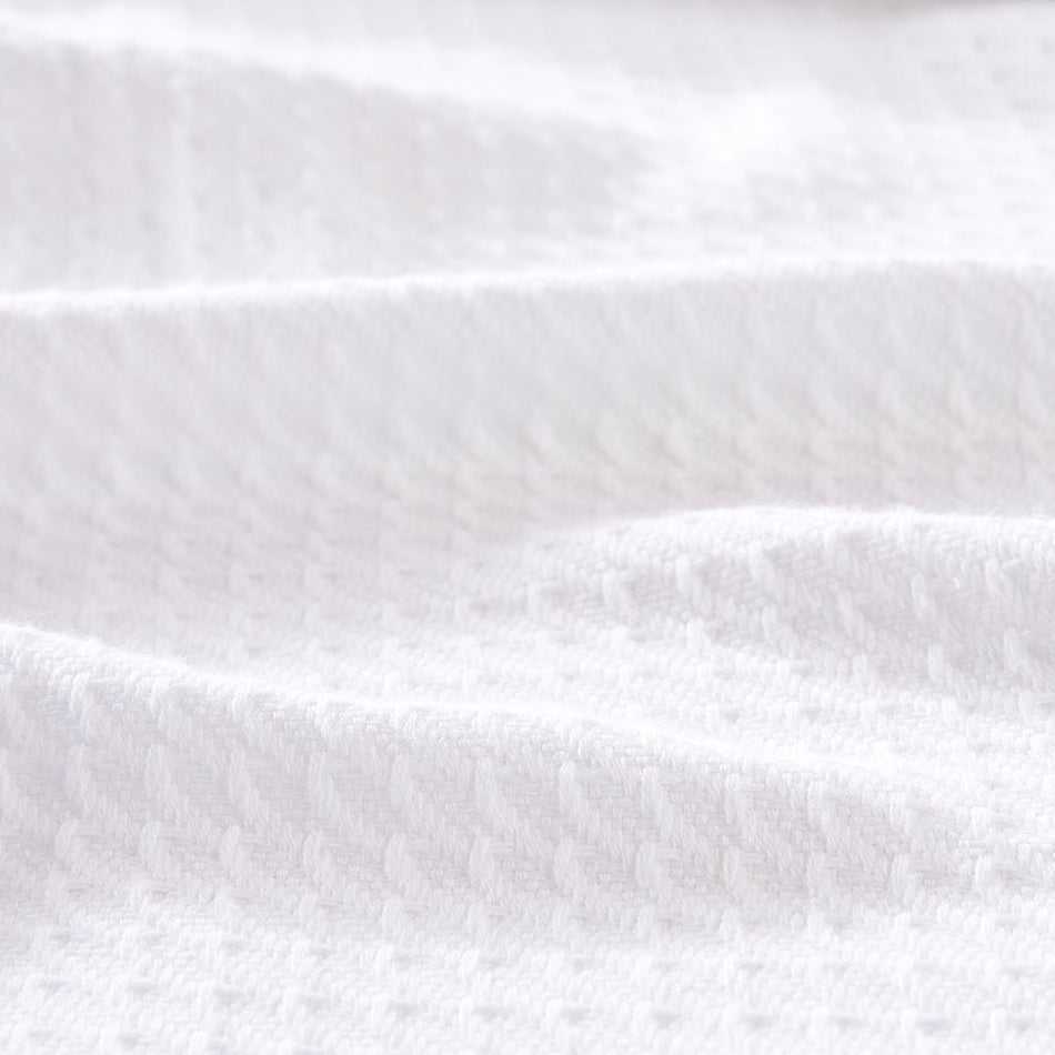 Egyptian Cotton Blanket - White - Full Size / Queen Size