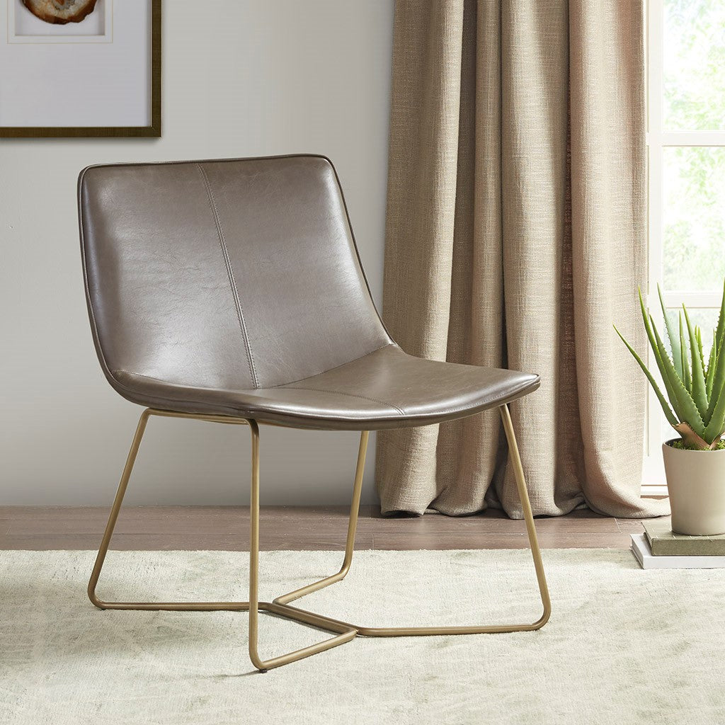 Madison Park Fallon Accent Chair - Brown / Gold