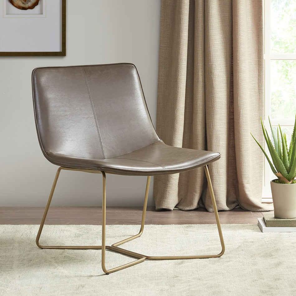 Madison Park Fallon Accent Chair - Brown / Gold