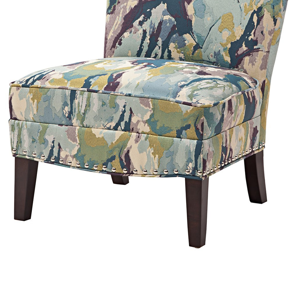 Hayden Slipper Accent Chair - Blue Multi