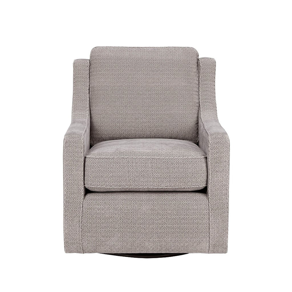 Harris Chenille Swivel Chair - Grey