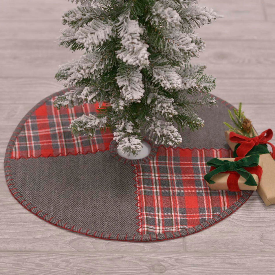 Seasons Crest Anderson Patchwork Mini Tree Skirt 21 By VHC Brands