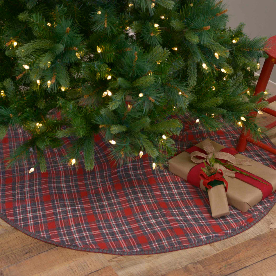 Seasons Crest Anderson Plaid Tree Skirt 48 By VHC Brands