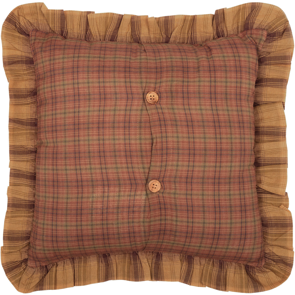 Oak & Asher Prescott Pillow Fabric Ruffled 16x16 By VHC Brands