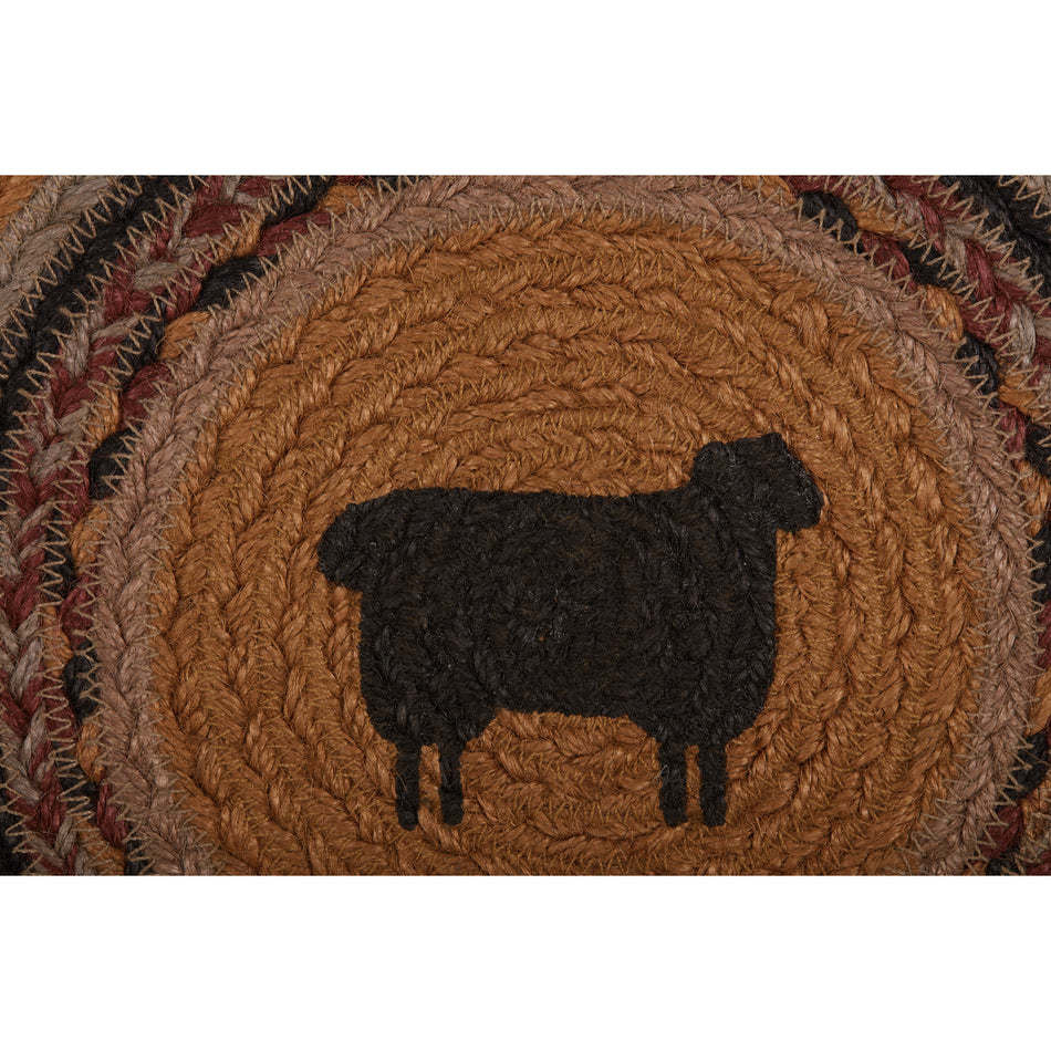 Mayflower Market Heritage Farms Sheep Jute Trivet 8 By VHC Brands