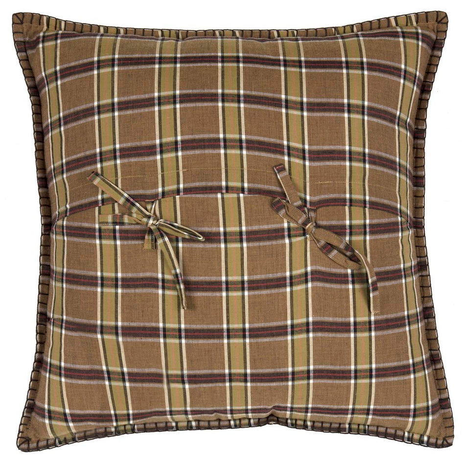 Oak & Asher Wyatt Bear Applique Pillow 18x18 By VHC Brands