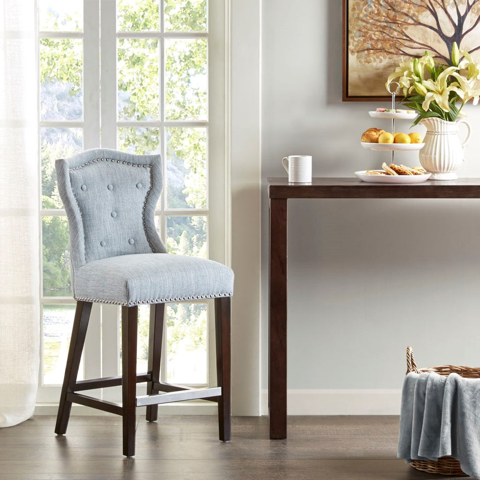 Madison Park Kellen Counter Stool - Light Blue