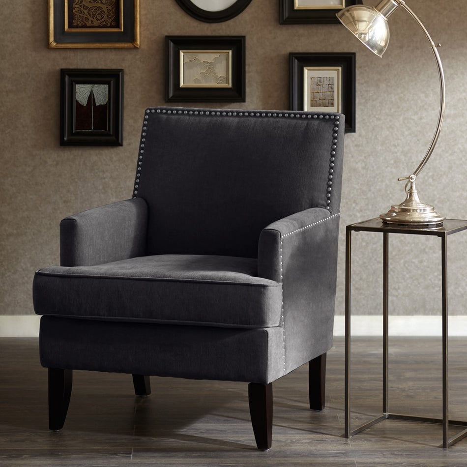 Madison Park Colton Track Arm Club Chair - Charcoal