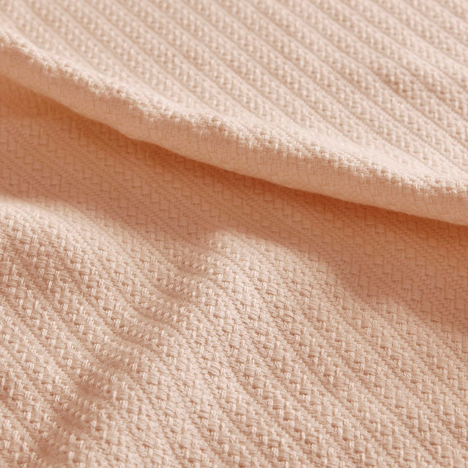Liquid Cotton Blanket - Blush - Full Size / Queen Size