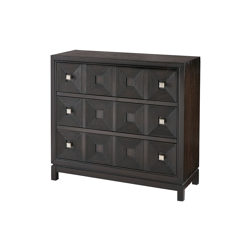 Cecilia Accent Chest with 3 Drawers - Brown