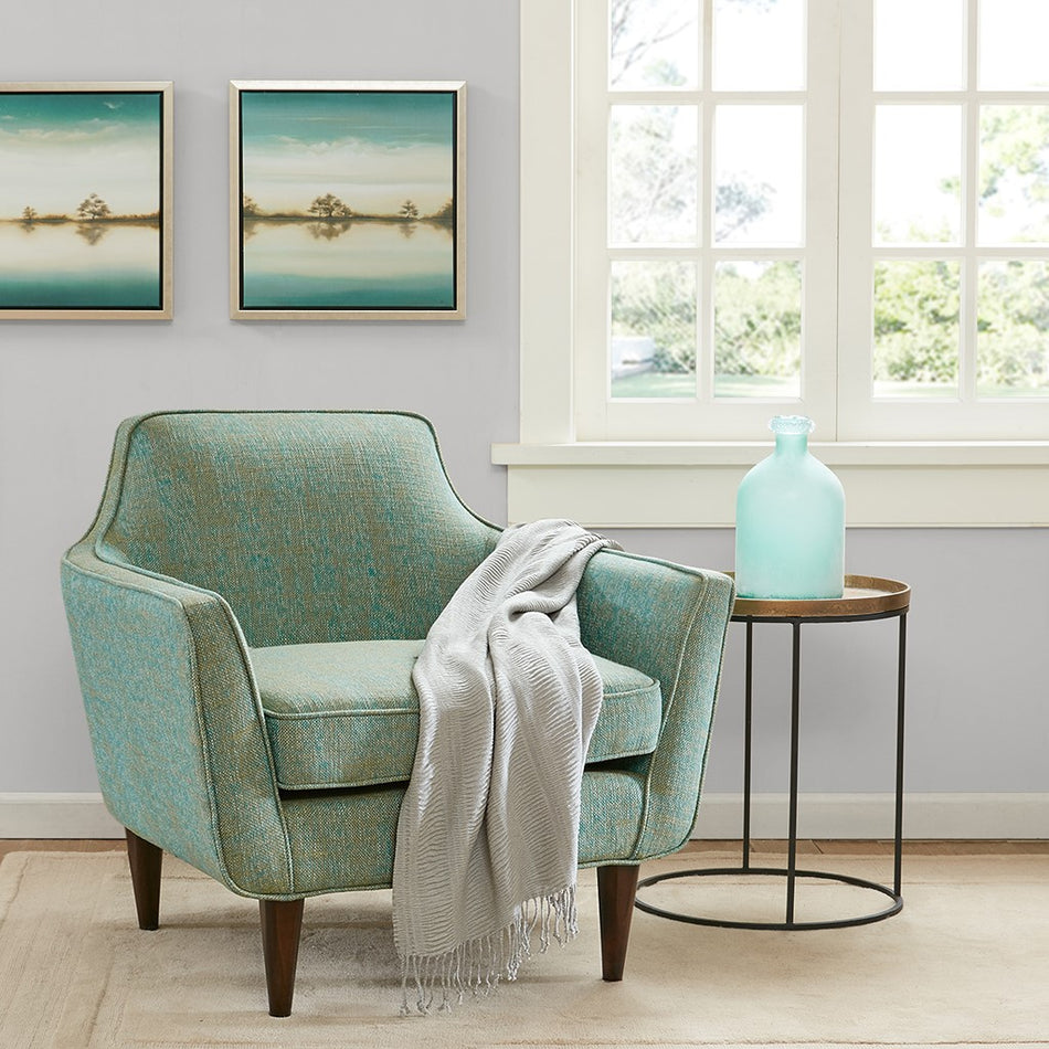 Madison Park Cruz Mid Century Accent Chair - Blue / Green