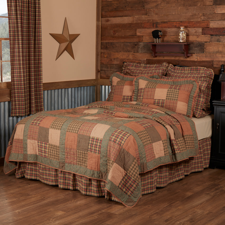 Oak & Asher Crosswoods Twin Quilt 68Wx86L By VHC Brands