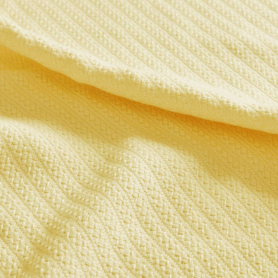 Liquid Cotton Blanket - Yellow - Full Size / Queen Size