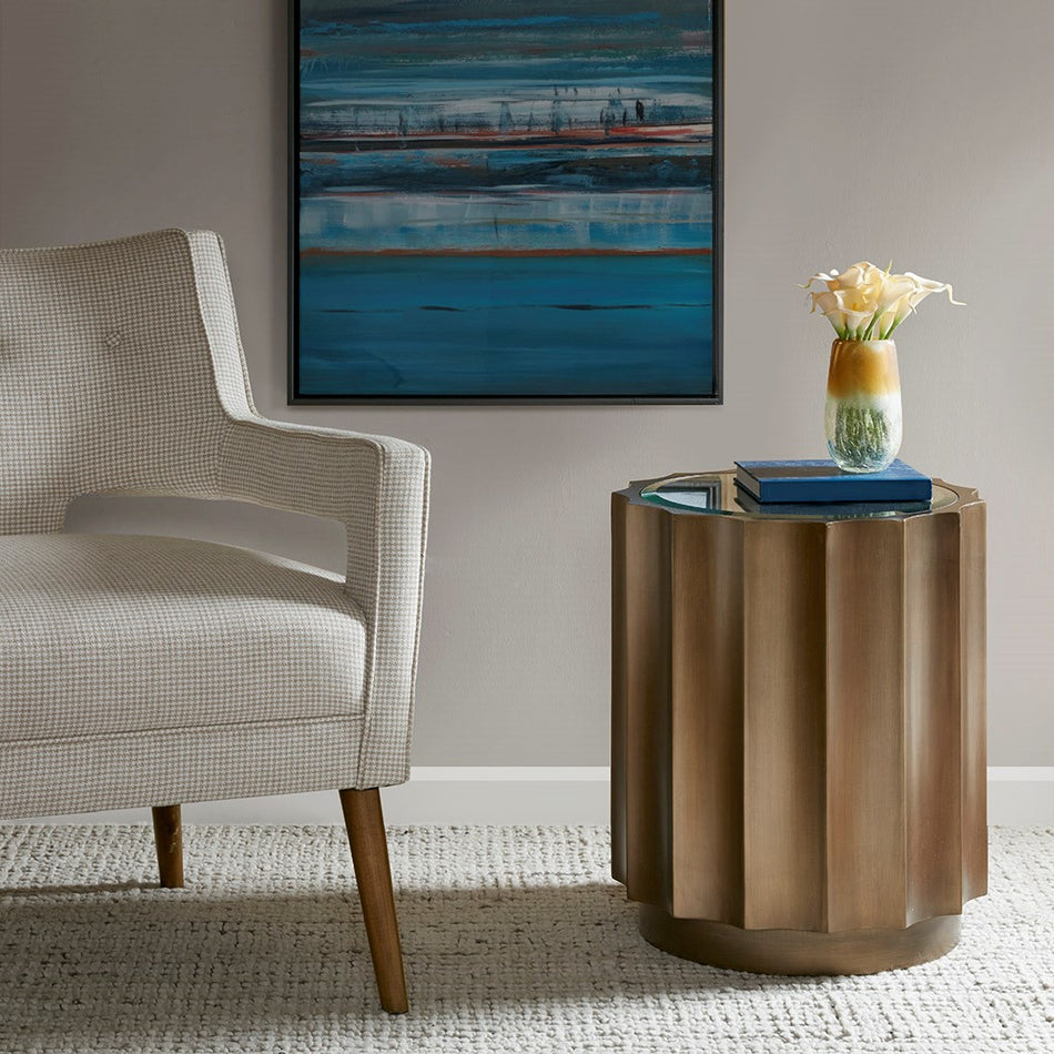 Madison Park Valentina Accent Table - Bronze