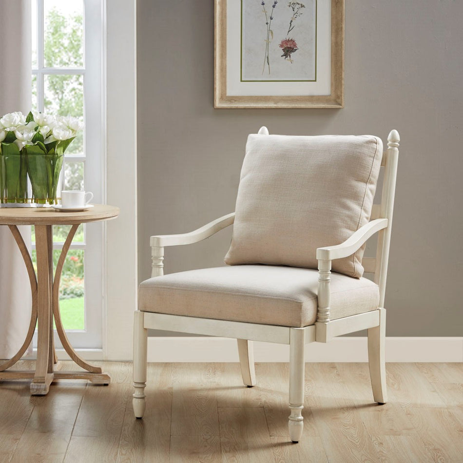 Martha Stewart Braxton Accent Chair - Cream 
