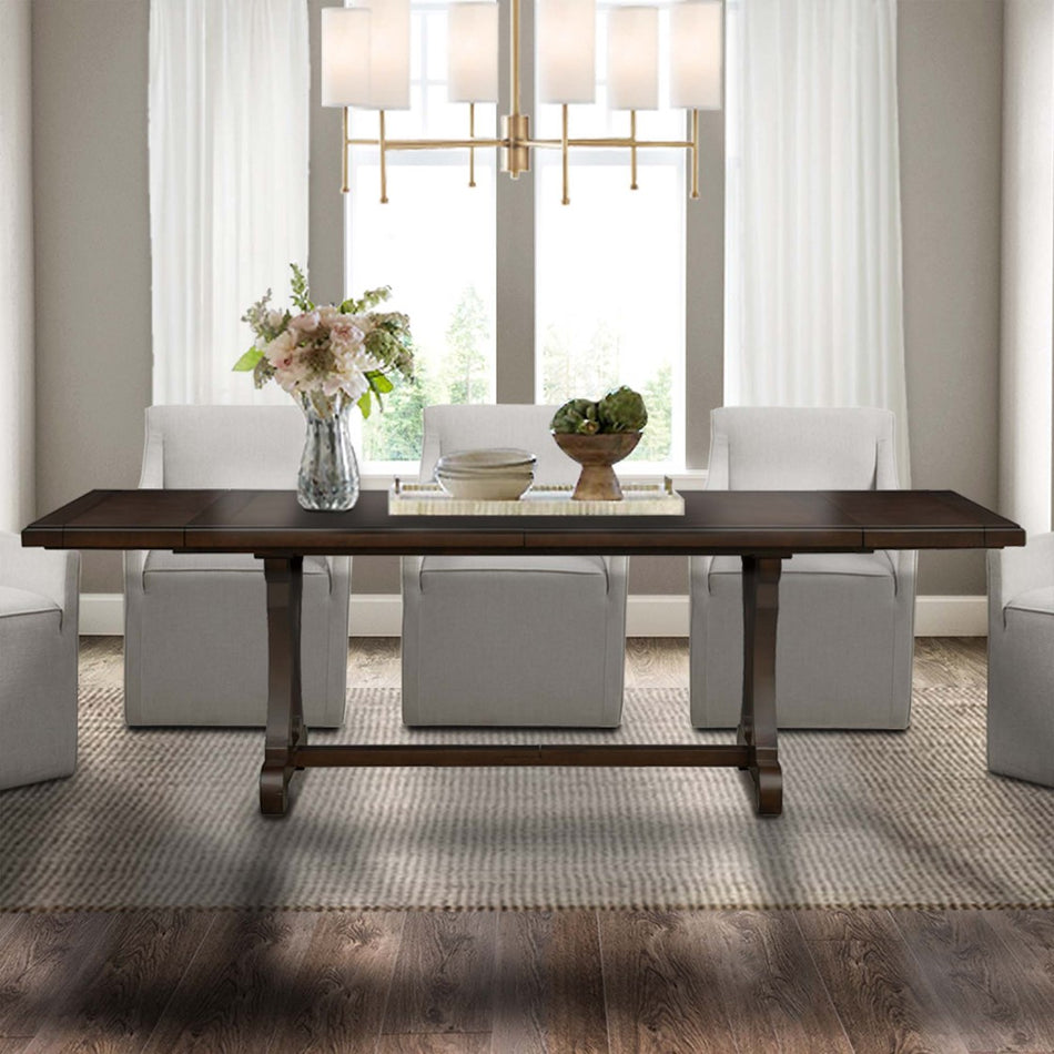 Madison Park Weston Rectangle Extension Dining Table - Brown  Shop Online & Save - ExpressHomeDirect.com