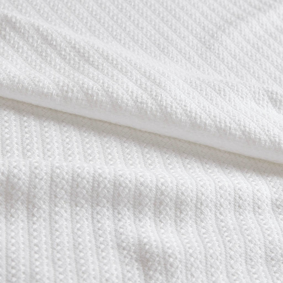 Liquid Cotton Blanket - White - Twin Size