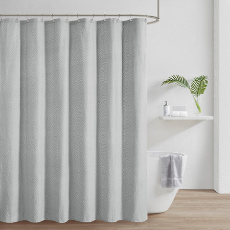 Croscill Casual Calistoga Matelasse Shower Curtain - Gray  - One Size Shop Online & Save - ExpressHomeDirect.com