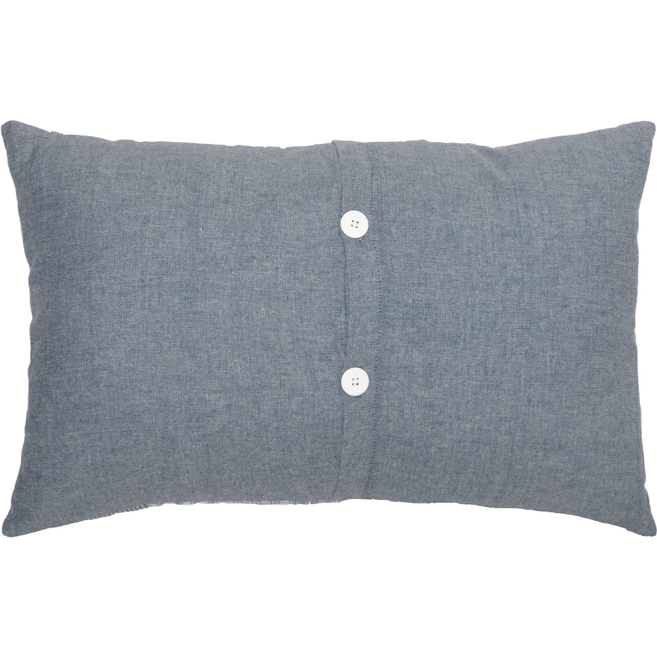 April & Olive Sawyer Mill Blue Family Pillow 14x22 By VHC Brands