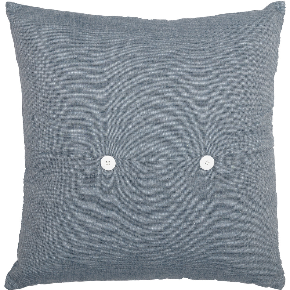 April & Olive Sawyer Mill Blue Lamb Pillow 18x18 By VHC Brands