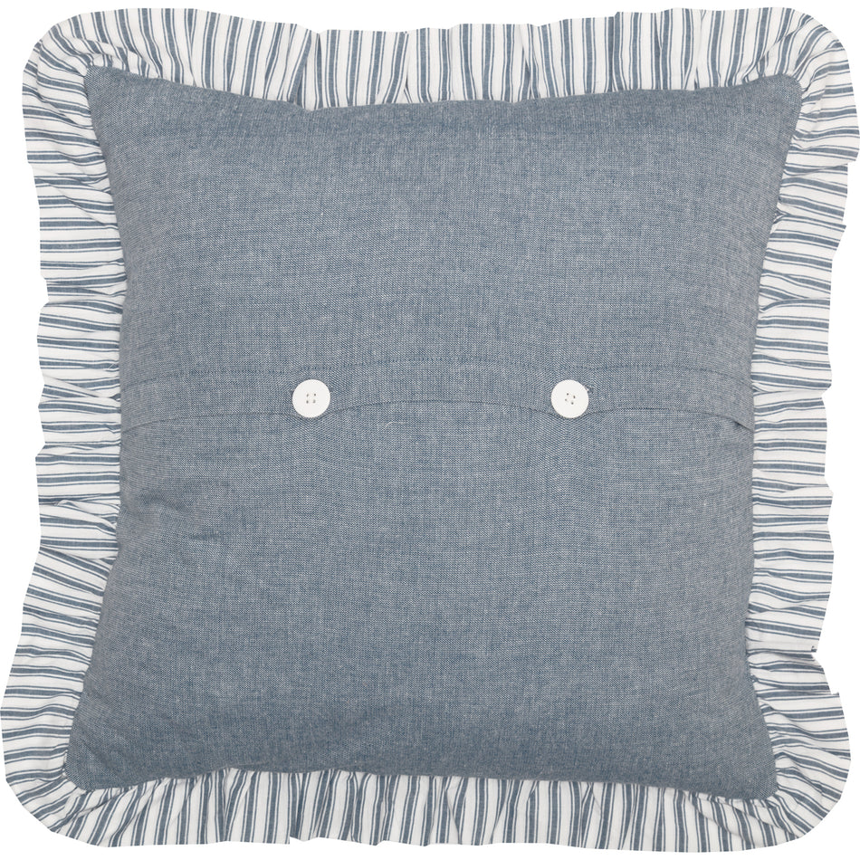 April & Olive Sawyer Mill Blue Barn Star Pillow 18x18 By VHC Brands