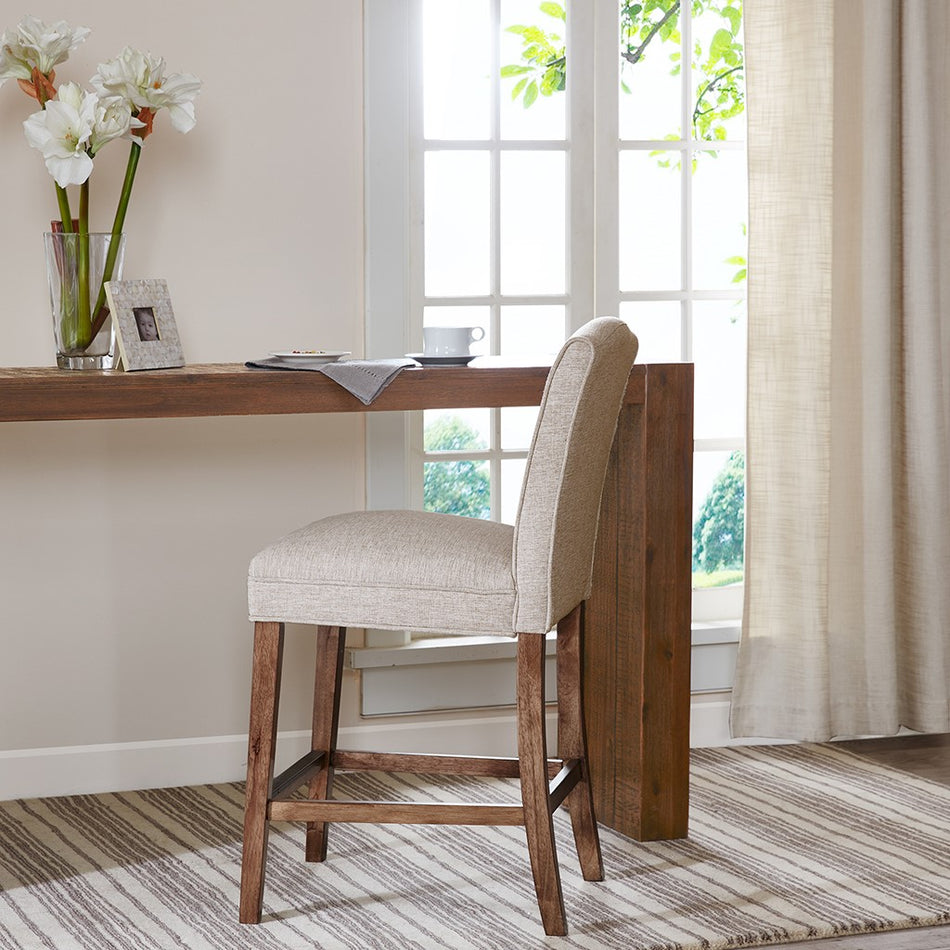 Madison Park Camel Counter Stool - Cream
