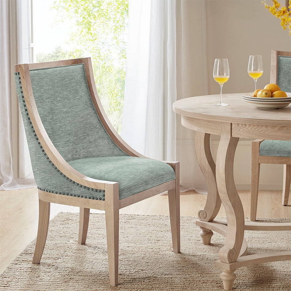 Martha Stewart Elmcrest Upholstered Dining Chair with Nailhead Trim - Soft Green  Shop Online & Save - ExpressHomeDirect.com