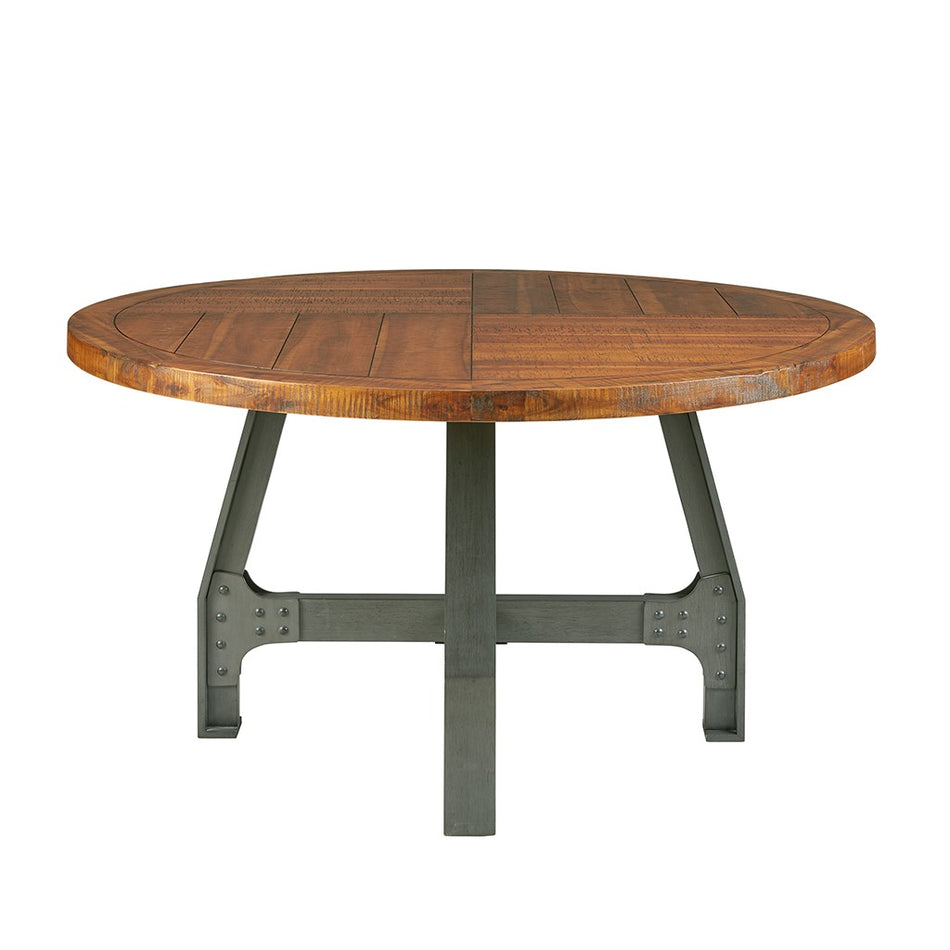Lancaster Round Dining/Gathering Table - Amber / Graphite