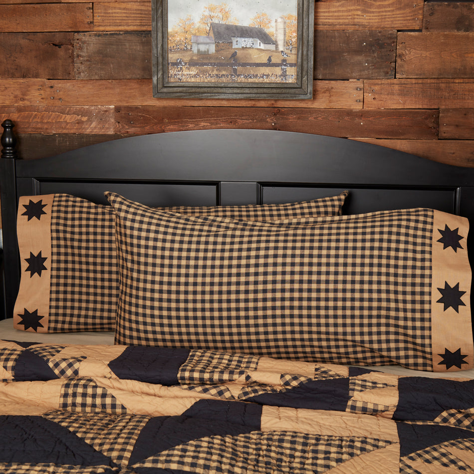 Mayflower Market Dakota Star King Pillow Case Set of 2 21x40 By VHC Brands