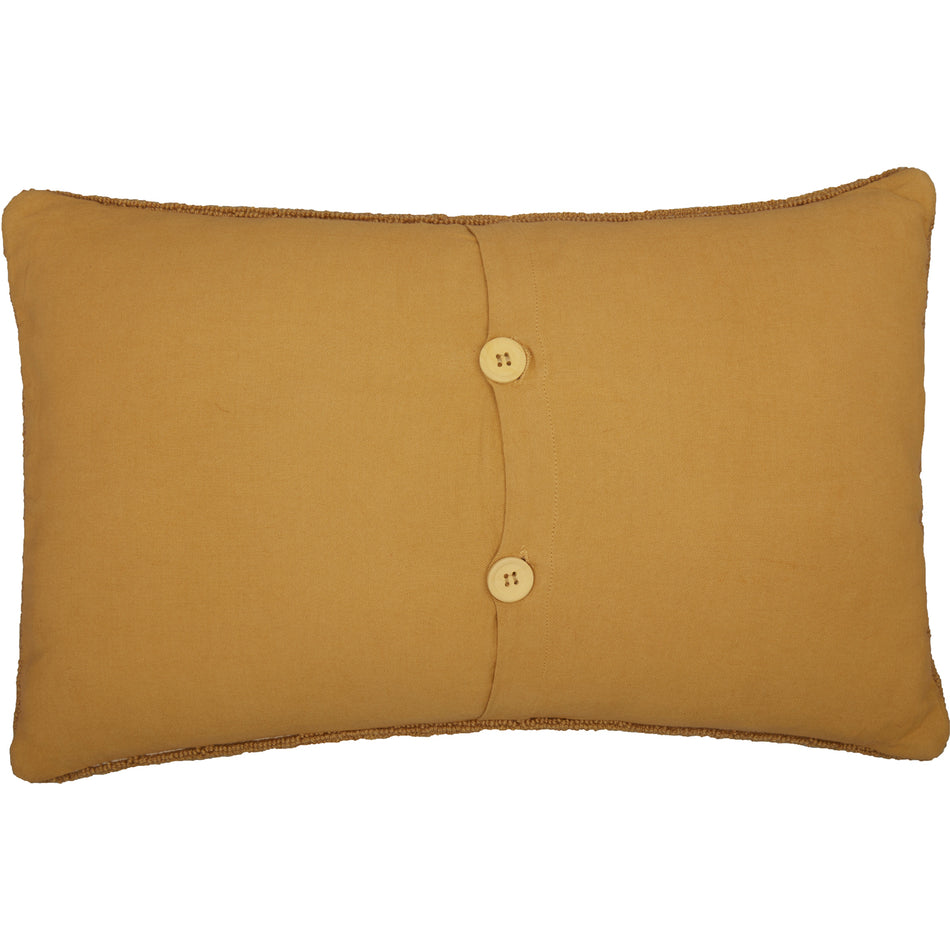 Mayflower Market Heritage Farms Sheep and Star Hooked Pillow 14x22 By VHC Brands