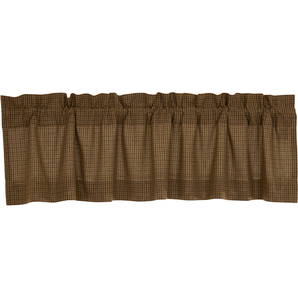 Oak & Asher Tea Cabin Green Plaid Valance 16x60 By VHC Brands