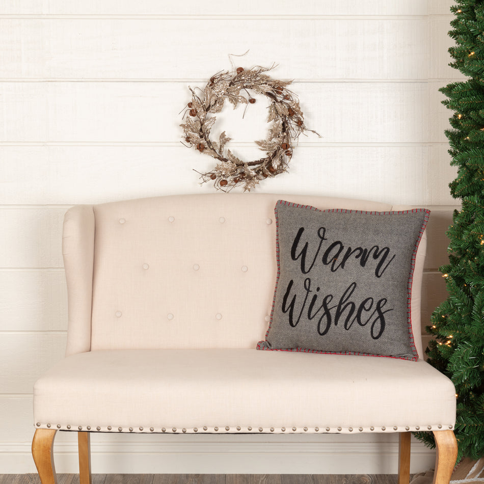 Seasons Crest Anderson Warm Wishes Pillow 18x18 By VHC Brands