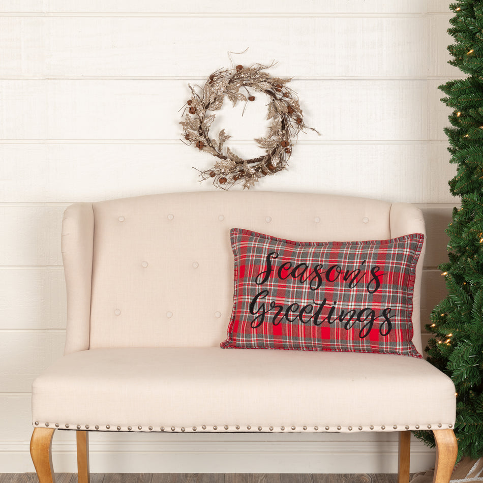 Seasons Crest Anderson Season's Greetings Pillow 14x22 By VHC Brands