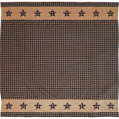 Mayflower Market Bingham Star Shower Curtain 72x72 By VHC Brands