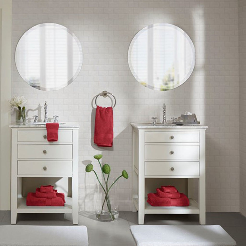 Madison Park Signature 800GSM 100% Cotton 8 Piece Antimicrobial Towel Set - Red