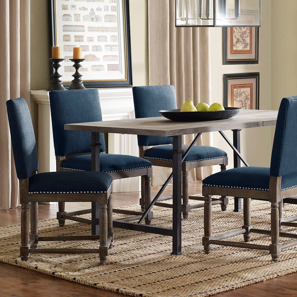 Madison Park Cirque Dining Chair Set of 2 - Navy 