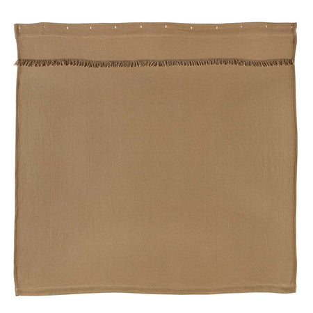 April & Olive Burlap Natural Shower Curtain 72x72 By VHC Brands
